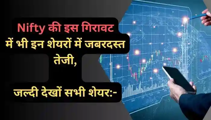 Nifty की इस गिरावट में भी इन शेयरों में जबरदस्त तेजी