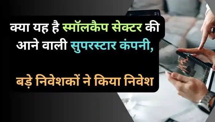 क्या यह है स्मॉलकैप सेक्टर की आने वाली सुपरस्टार कंपनी बड़े निवेशकों ने किया निवेश