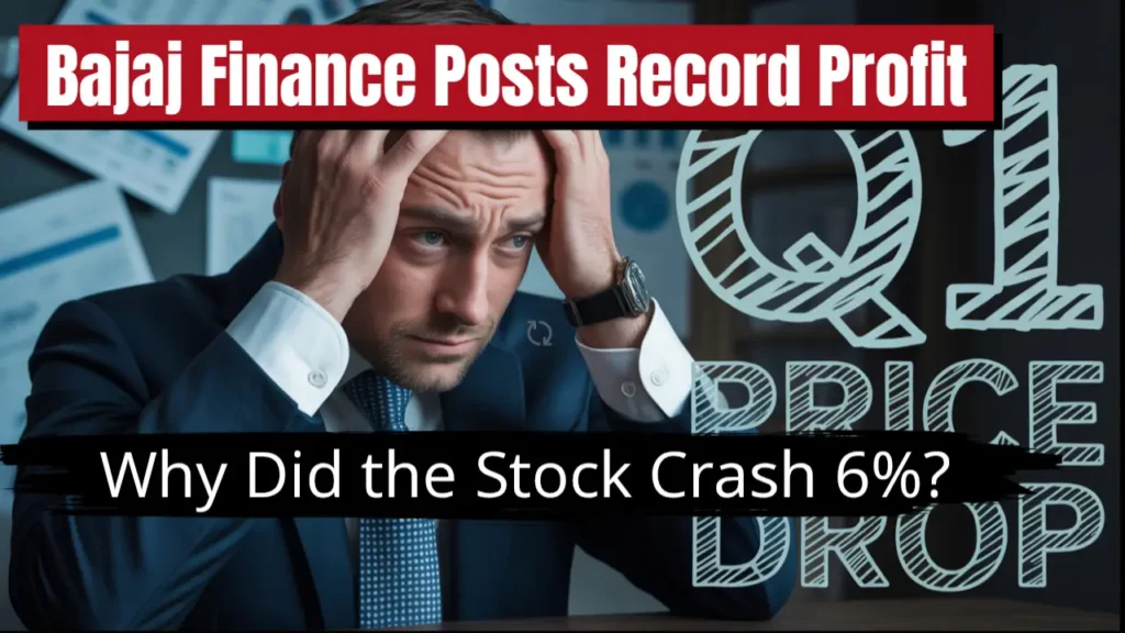 bajaj finance q1 fy26 results share price fall reason analysis