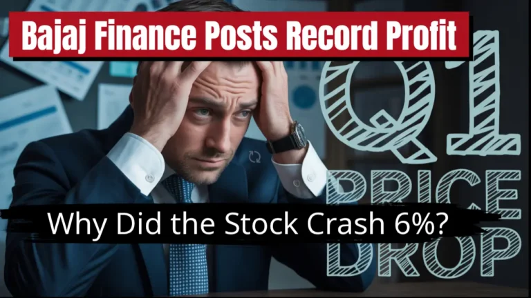 bajaj finance q1 fy26 results share price fall reason analysis