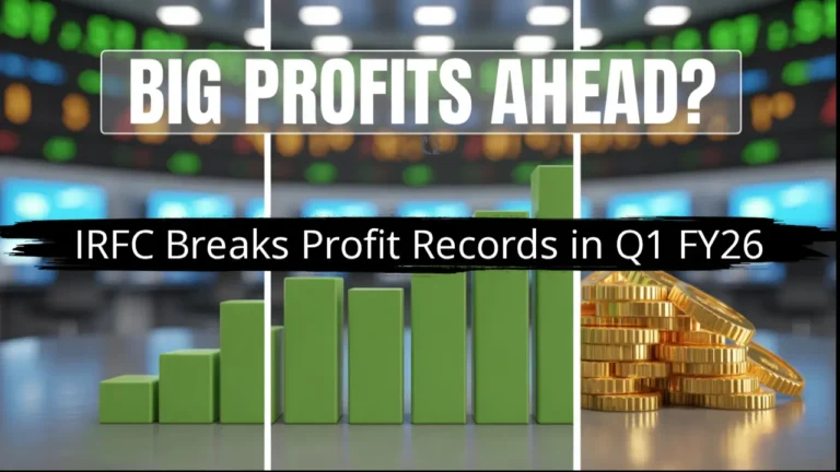 irfc q1 fy26 results record profit share price reaction analysis