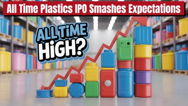 all time plastics ipo listing share price premium stock market debut
