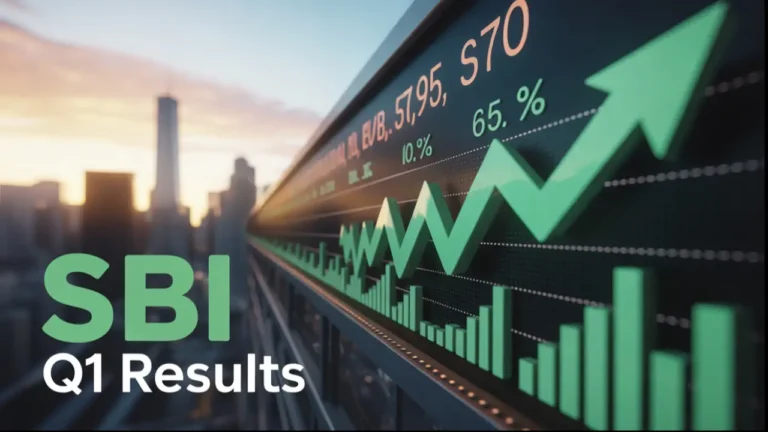 sbi q1 fy26 results profit share price npa loan growth