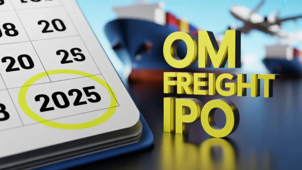 om freight forwarders ipo subscription status gmp allotment listing 2025